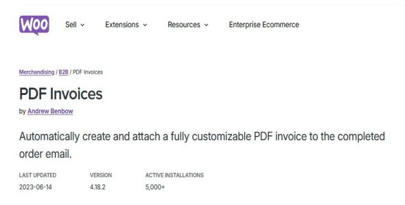 WooCommerce PDF Invoices