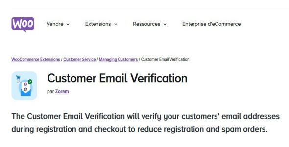 Customer Email Verification