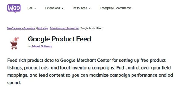 WooCommerce Google Product Feed