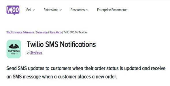 WooCommerce Twilio SMS Notifications