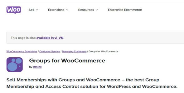 Groups for WooCommerce